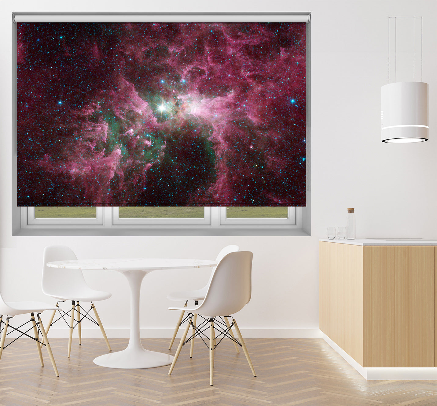 Purple Nebula By NASA Hubble Printed Picture Photo Roller Blind - RB1392