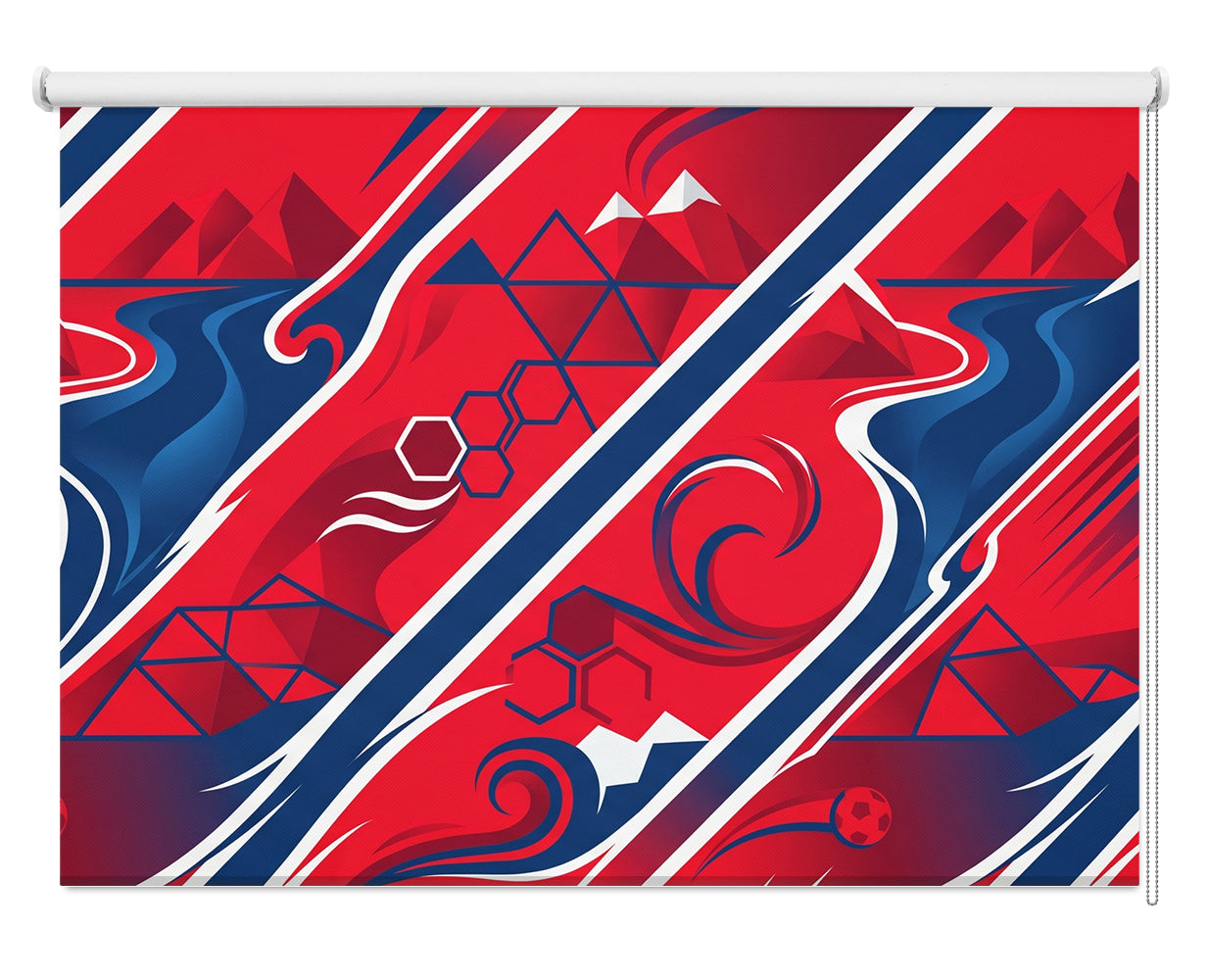 Midnight Fjord Motion Abstract Norway Printed Roller Blind - RB1466 🇳🇴