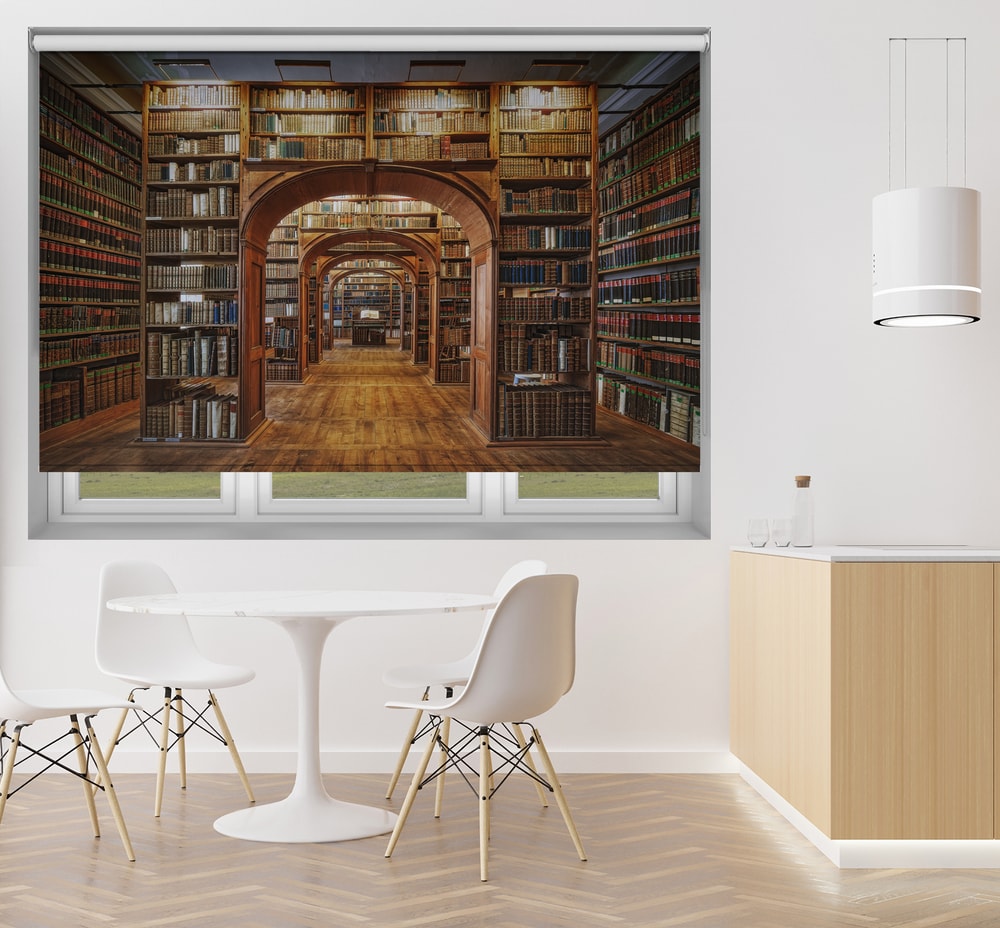 Grand Library Archways Printed Roller Blind - 1X1701682