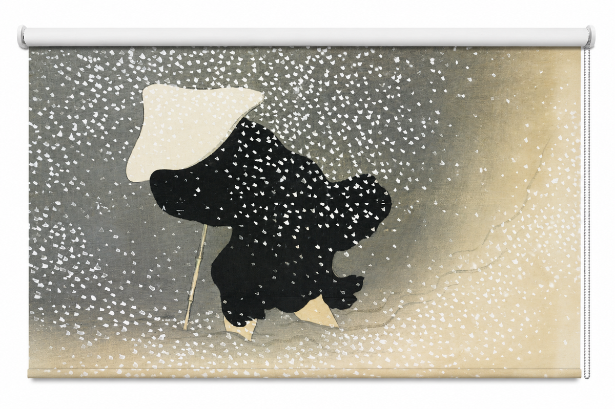 Snow from Momoyogusa by Kamisaka Sekka Printed Picture Roller Blind - RB1493