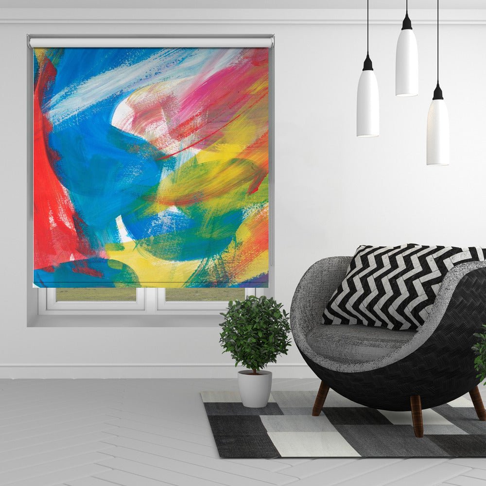 Abstract Artwork Colourful 3 Printed Picture Photo Roller Blind - 1X2899367 - Art Fever - Art Fever