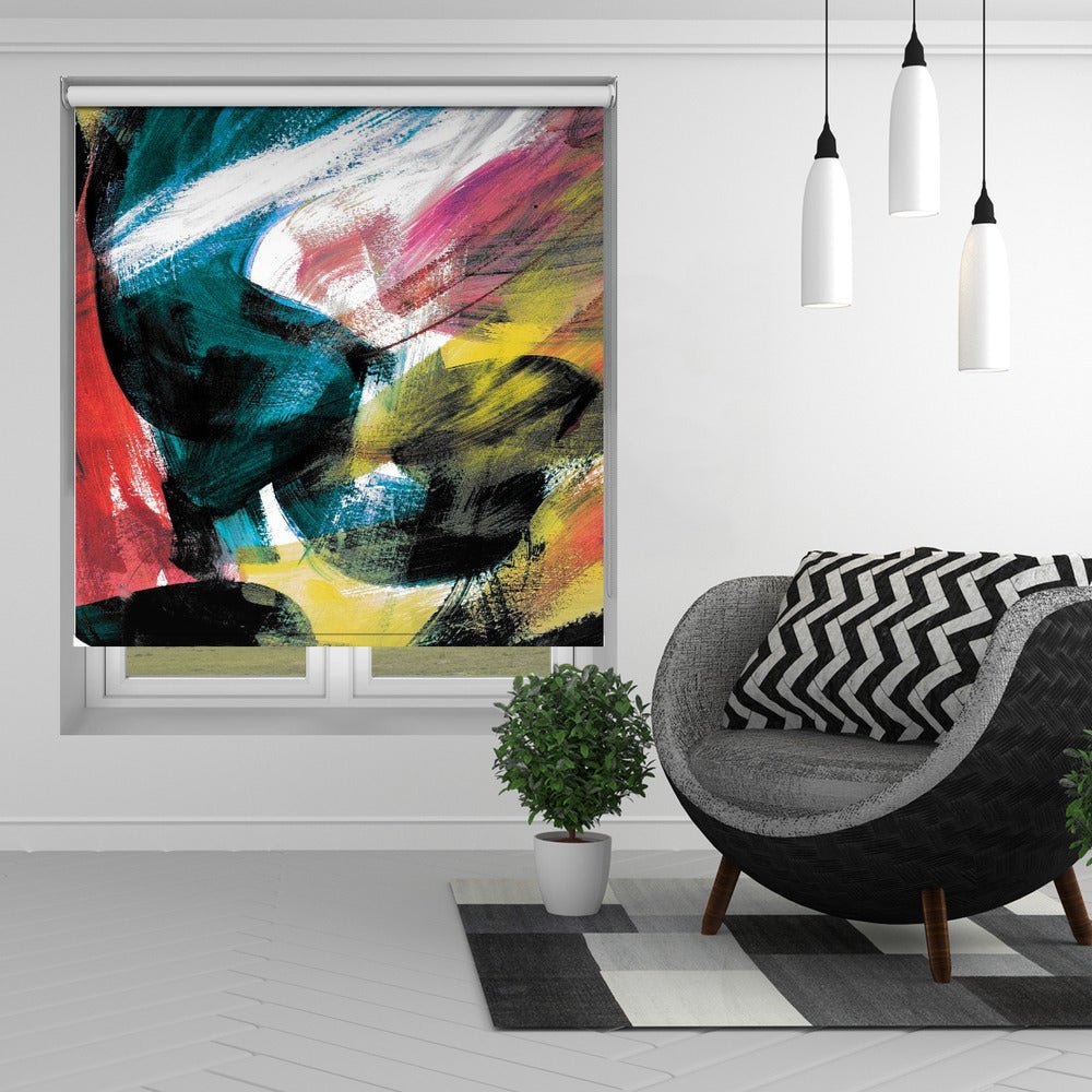 Abstract Artwork Colourful 4 Printed Picture Photo Roller Blind - 1X2899247 - Art Fever - Art Fever