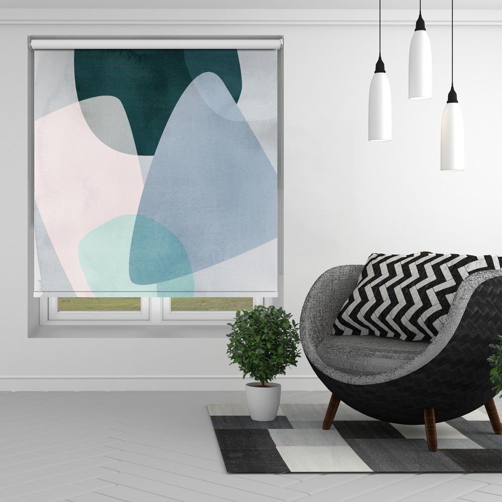 Abstract Graphic 150C Printed Picture Photo Roller Blind - 1X2816629 - Art Fever - Art Fever