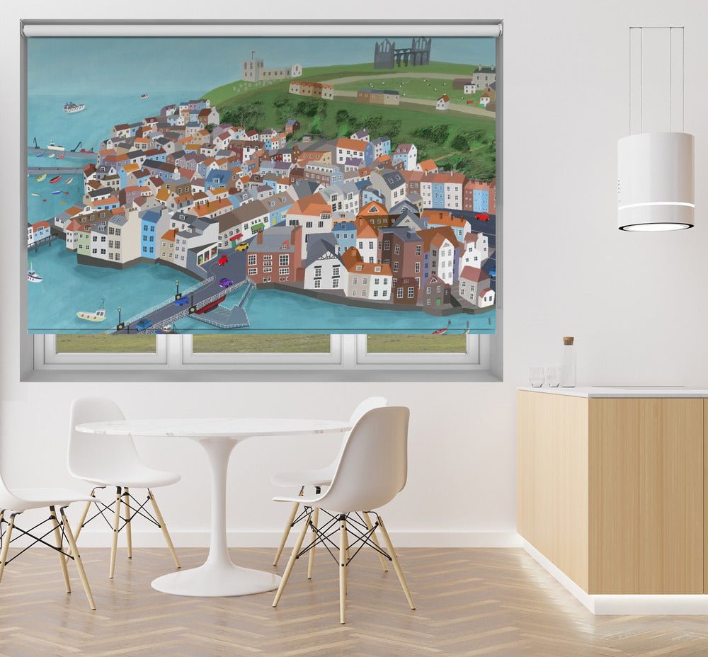 Aerial View of Beautiful Whitby by Carla Daly Printed Picture Photo Roller Blind - 1X2898516 - Art Fever - Art Fever