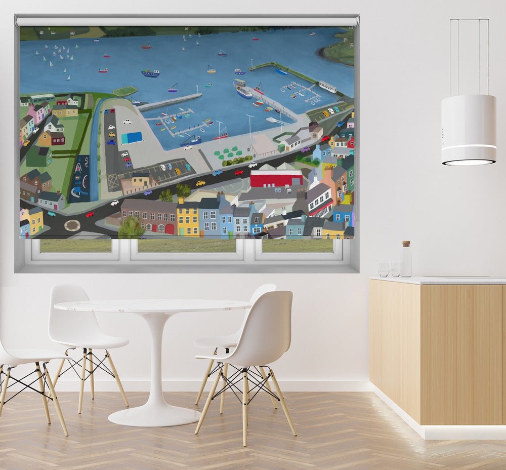 Arial View of Dingle Harbour by Carla Daly Printed Picture Photo Roller Blind - 1X2897776 - Art Fever - Art Fever