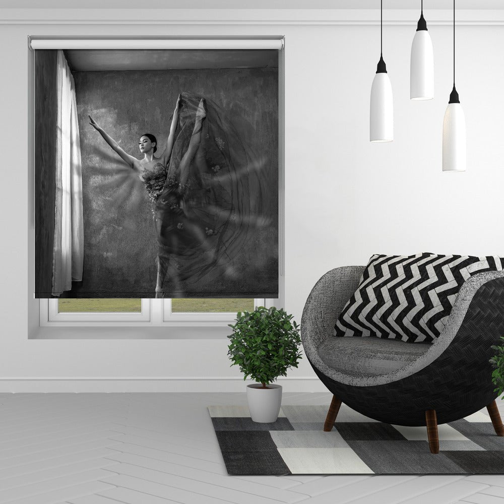 Balerina Movement Near Window Printed Picture Photo Roller Blind - 1X2426075 - Pictufy - Art Fever