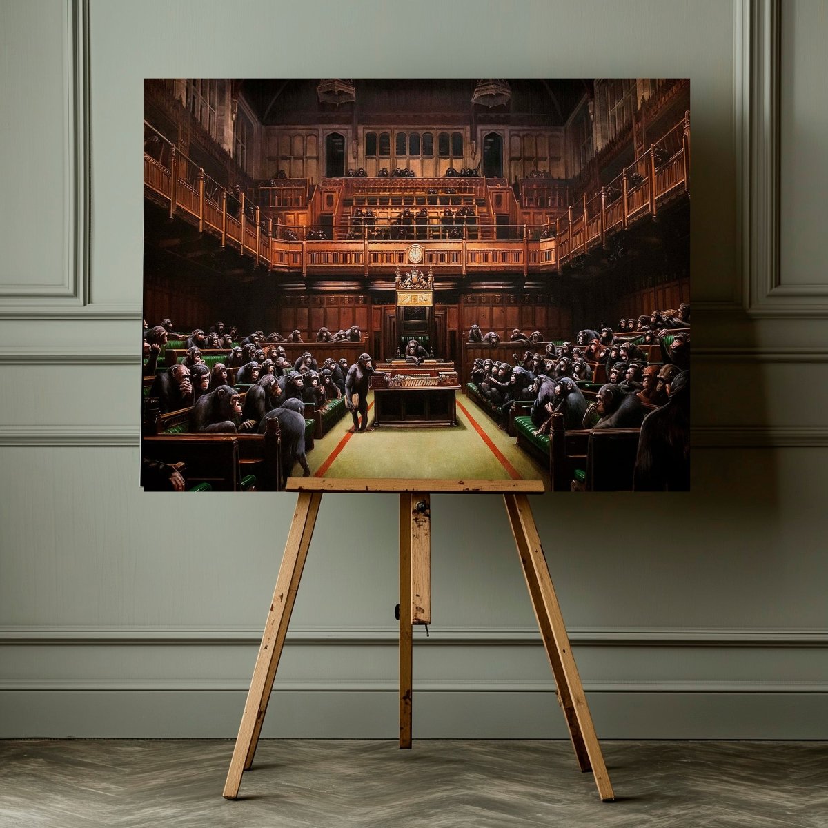 Banksy Monkey Parliament Canvas Print Wall Art - SPC298 - Art Fever - Art Fever