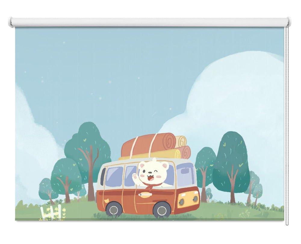 Bear's Picnic Day Out Printed Picture Photo Roller Blind - 1X2620653 - Art Fever - Art Fever