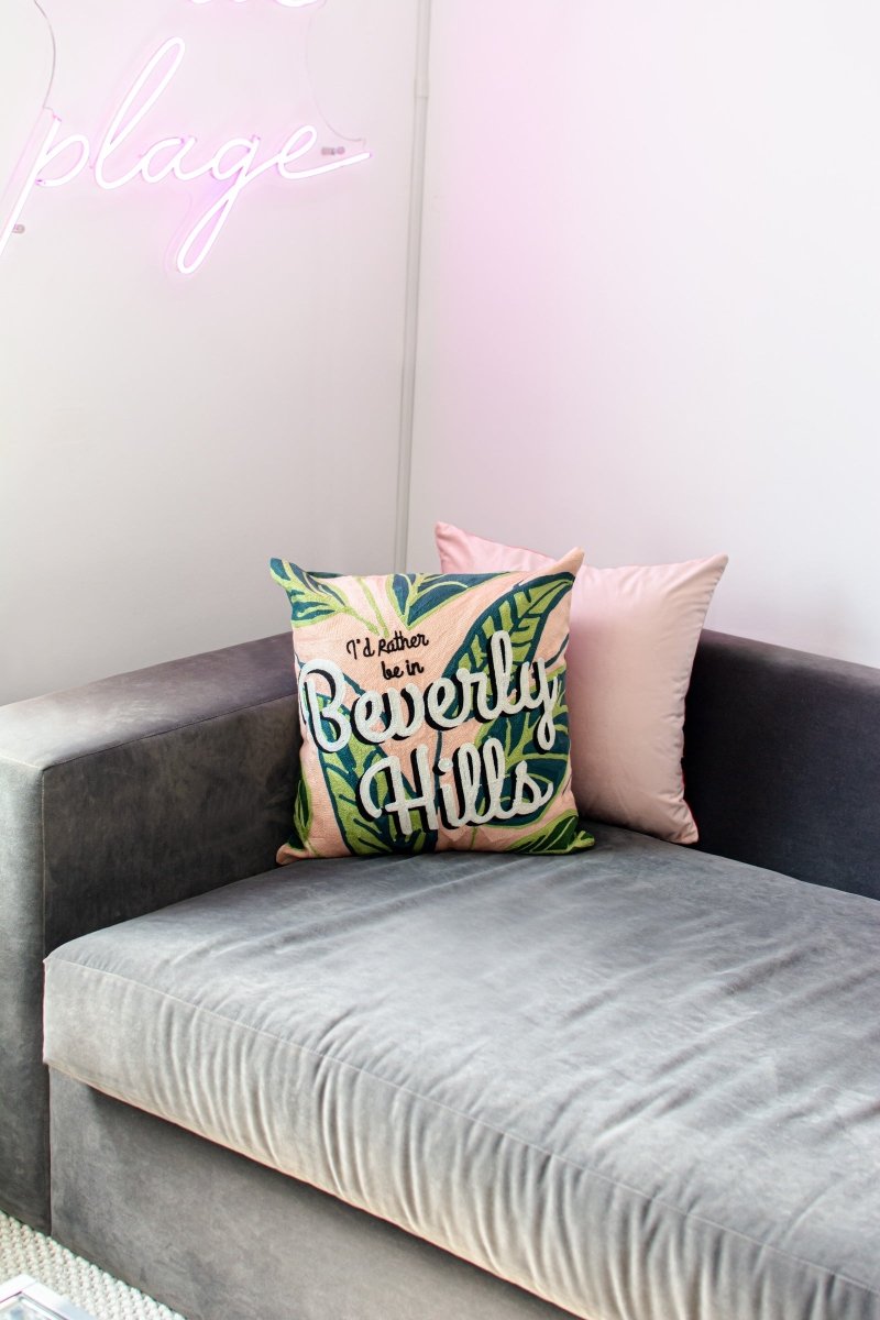 Beverly Hills Needlepoint Cushion - The Pillow Drop - Art Fever