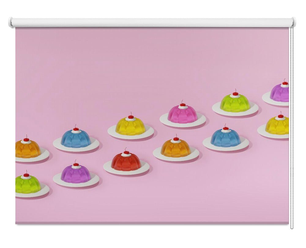 Colorful Gelatin Pattern Printed Picture Photo Kitchen Roller Blind - 1X2762490 - Art Fever - Art Fever