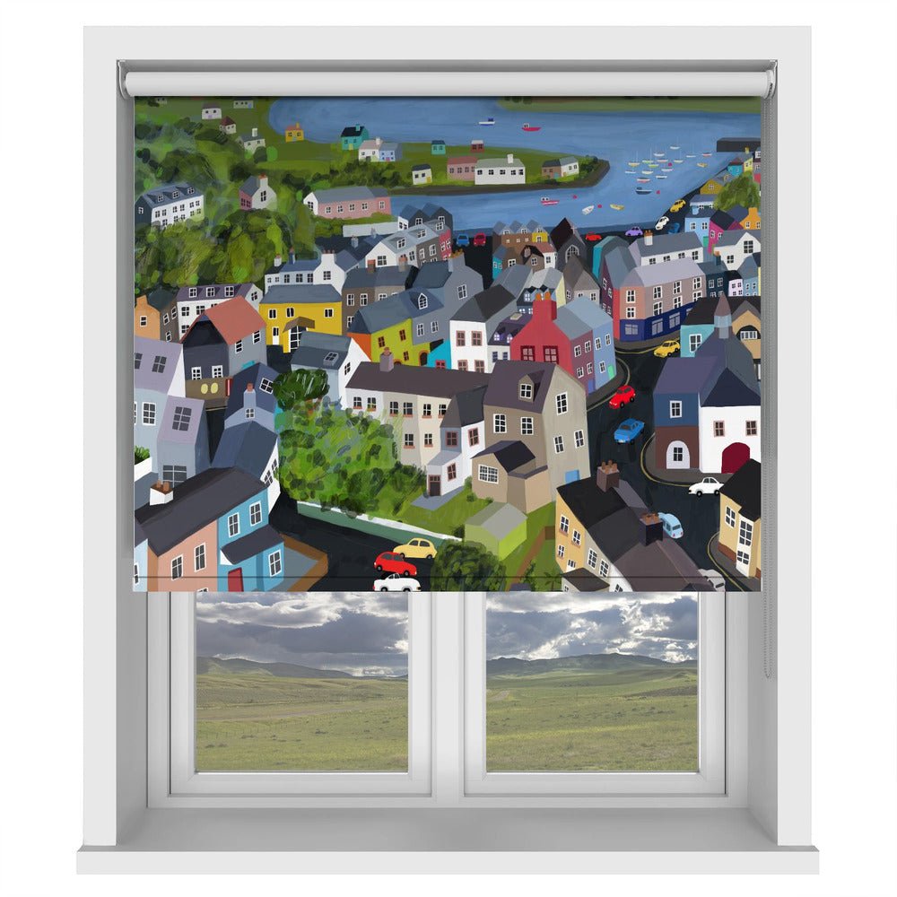 Colourful Houses of Kinsale, Ireland by Carla Daly Printed Picture Photo Roller Blind - 1X2897773 - Art Fever - Art Fever