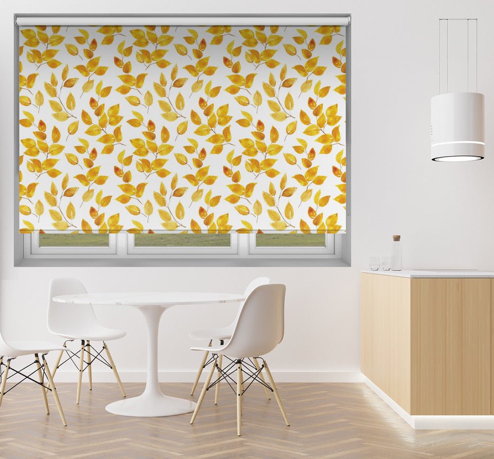 Curvy leaves Printed Picture Photo Roller Blind - 1X2435396 - Art Fever - Art Fever
