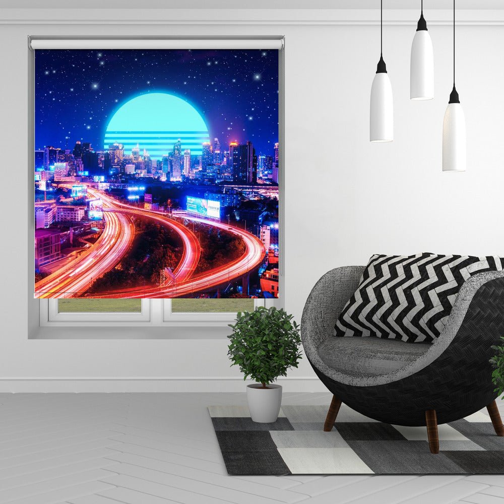 Cyber Bangkok Printed Picture Photo Roller Blind - 1X2621498 - Art Fever - Art Fever