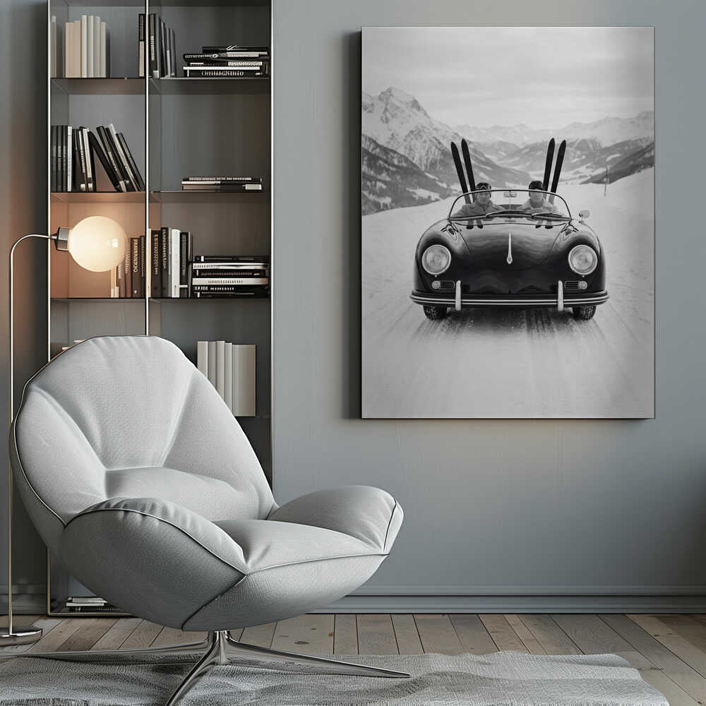 Driving In the Alps Canvas Print Wall Art 1X3432449 - ART FEVER - Art Fever