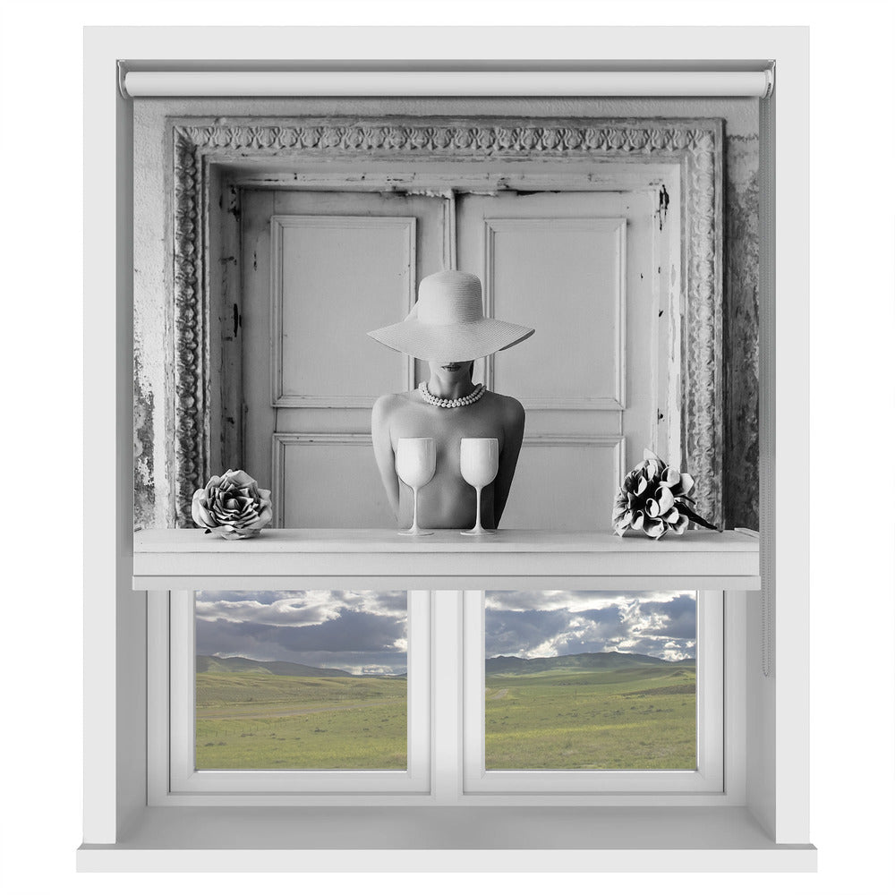 Duality Woman Printed Picture Photo Roller Blind - 1X3039183 - Art Fever - Art Fever