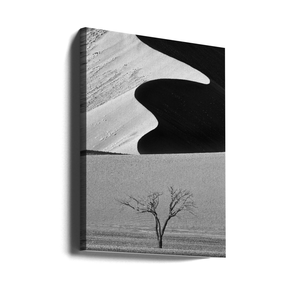 Dune Curves Black & White Photography Canvas Print Picture Wall Art - 1X1117861 - Art Fever - Art Fever