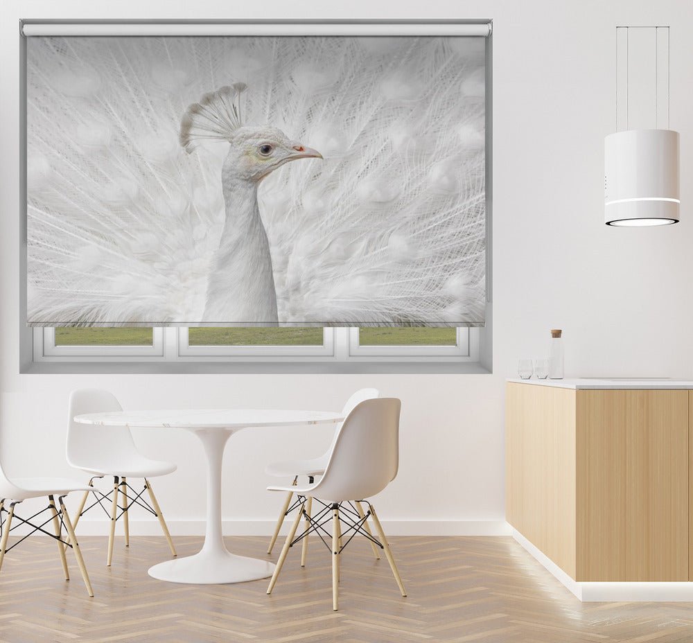 Elegant Peacock Printed Picture Photo Roller Blind - 1X1893987 - Art Fever - Art Fever