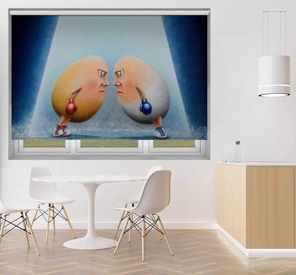 First To Crack Printed Picture Photo Roller Blind - 1X3004395 - Art Fever - Art Fever