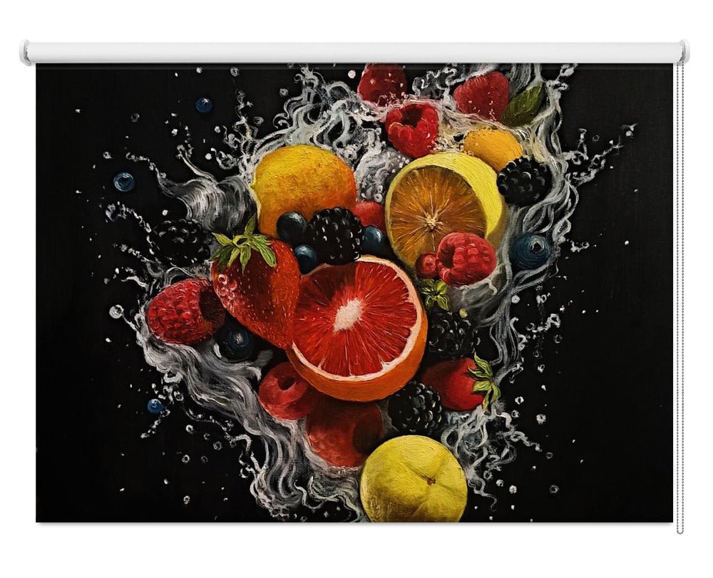 Fruit Splash Painting Printed Picture Photo Roller Blind - 1X2833712 - Art Fever - Art Fever
