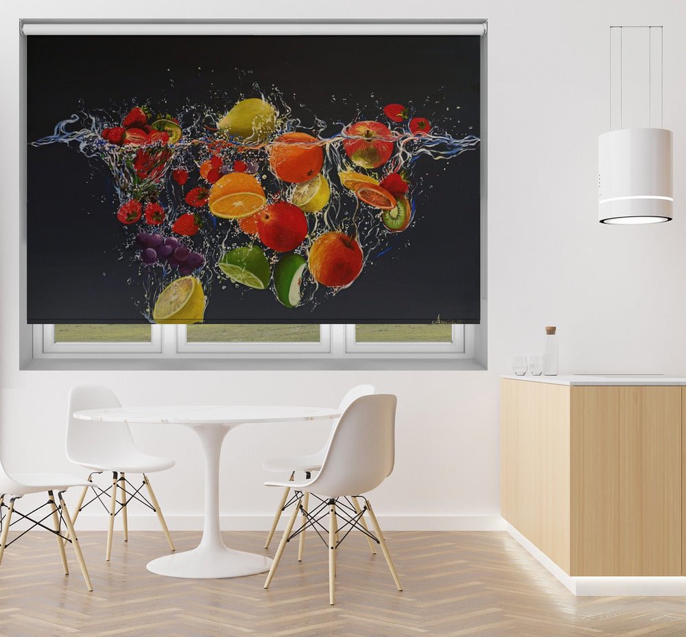 Fruit Splash Painting Printed Picture Photo Roller Blind - 1X2833762 - Art Fever - Art Fever