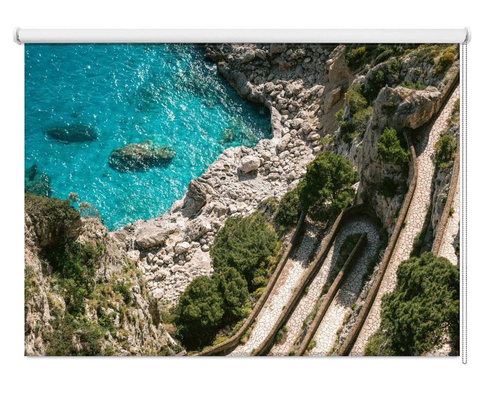 Gardens of Augustus Capri, Italy Printed Picture Photo Roller Blind - 1X2410411 - Art Fever - Art Fever