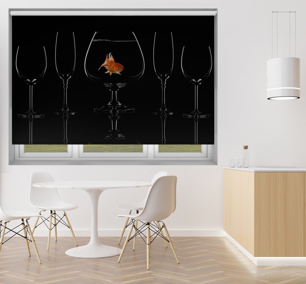 Glass fish Printed Picture Photo Roller Blind - 1X1214012 - Art Fever - Art Fever