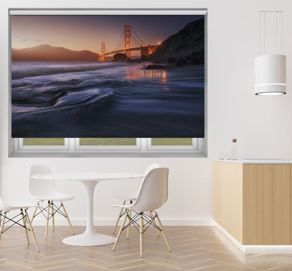 Golden beach San Francisco Printed Picture Photo Roller Blind - 1X1554126 - Art Fever - Art Fever