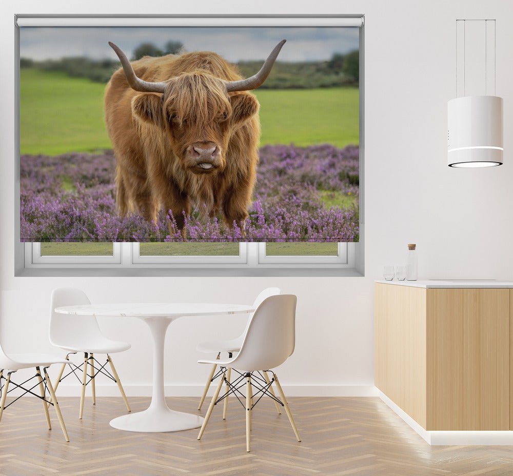 Highland Cow Printed Picture Photo Roller Blind - 1X1581976 - Art Fever - Art Fever