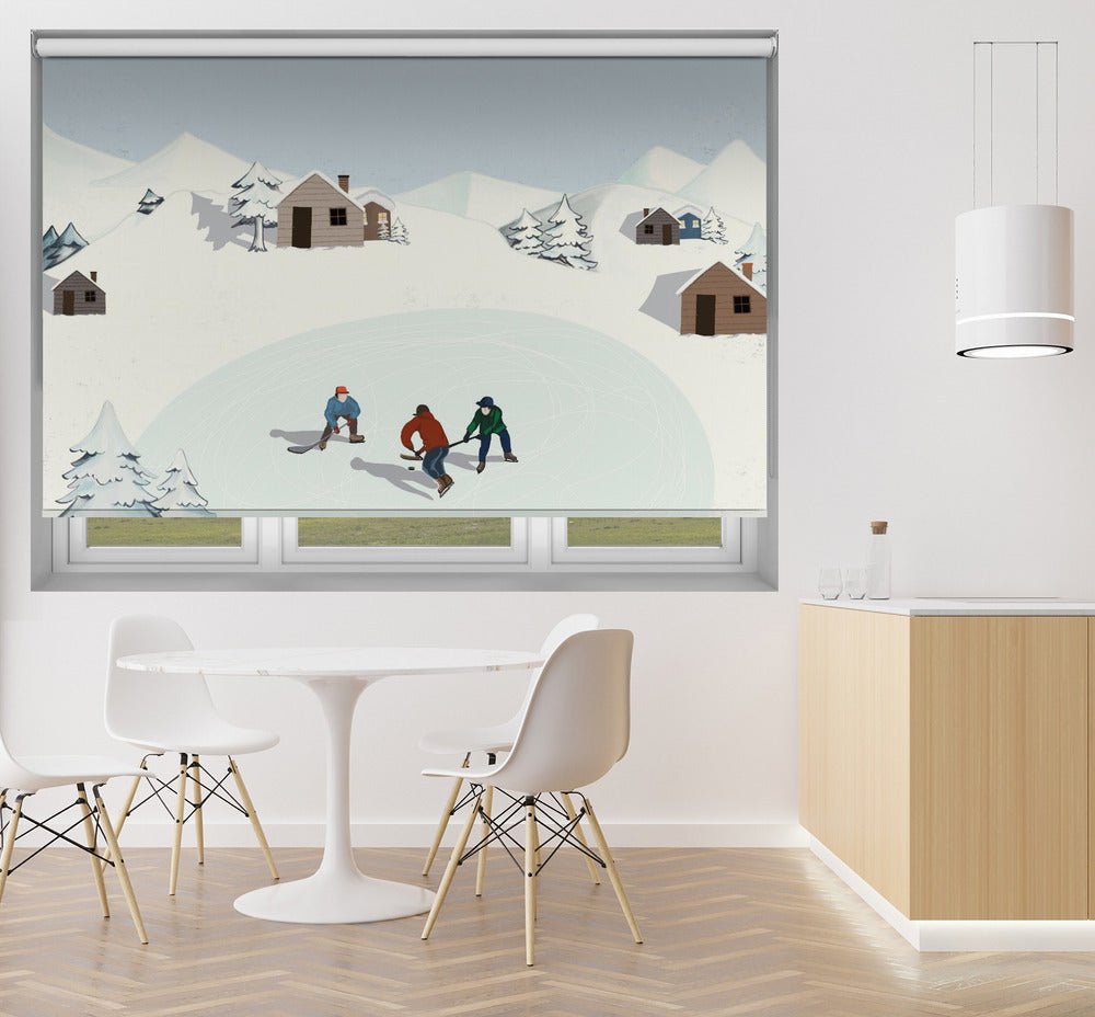 Ice Hockey Printed Picture Photo Roller Blind - 1X2927935 - Art Fever - Art Fever
