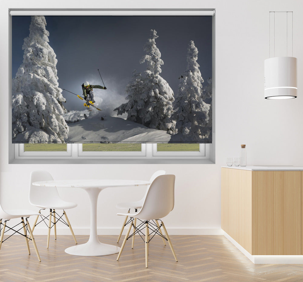 Ski is life Printed Picture Photo Roller Blind - 1X1683469