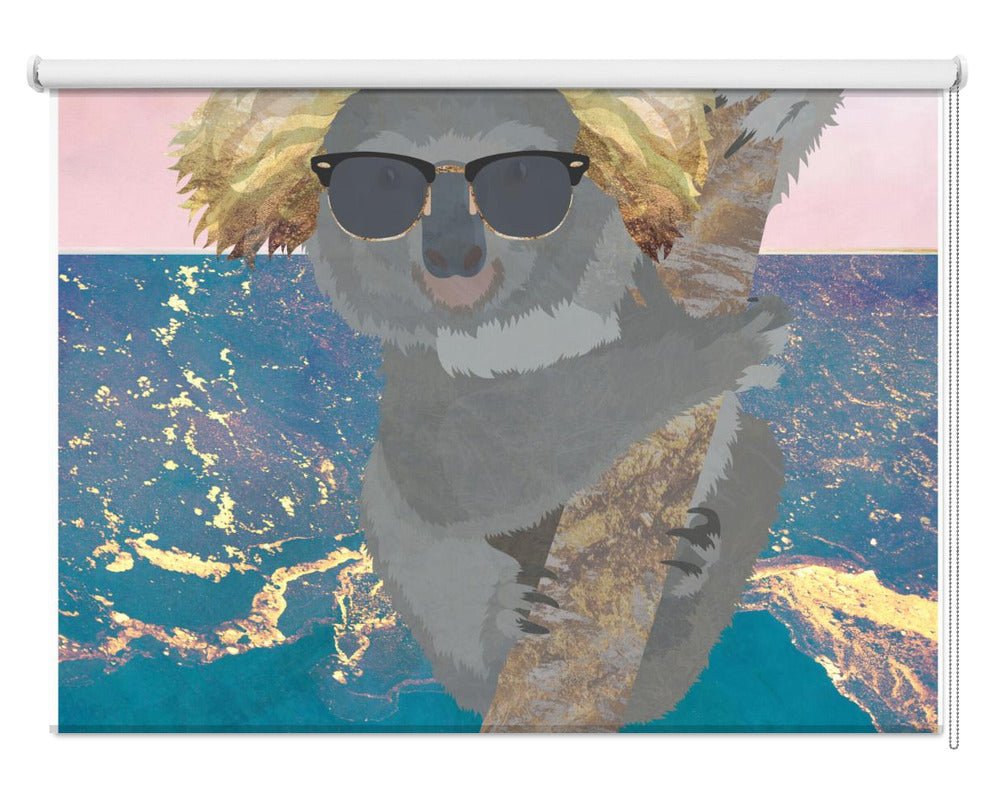 Koala On Holiday Printed Picture Photo Roller Blind - 1X2805957 - Art Fever - Art Fever