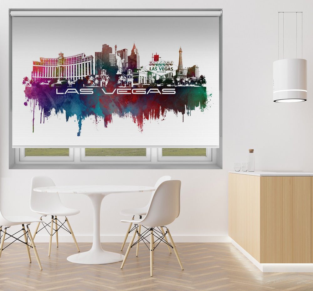 Las Vegas Usa Skyline City Art (4) Printed Picture Photo Roller Blind - 1X2807092 - Art Fever - Art Fever