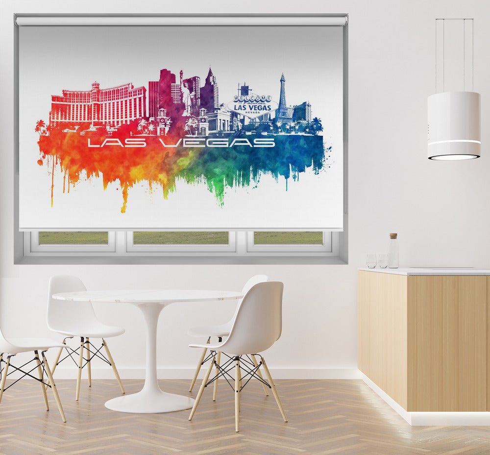 Las Vegas Usa Skyline City Art (6) Printed Picture Photo Roller Blind - 1X2807094 - Art Fever - Art Fever