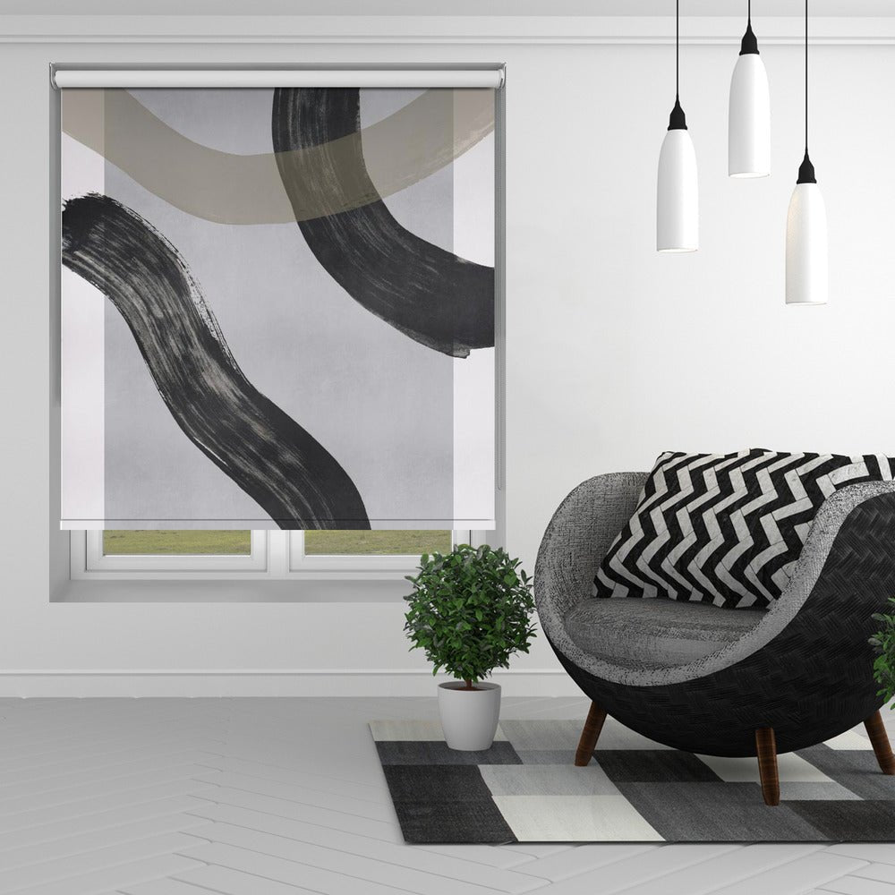 Lines and Shapes 2 Printed Picture Photo Roller Blind - 1X2819894 - Art Fever - Art Fever