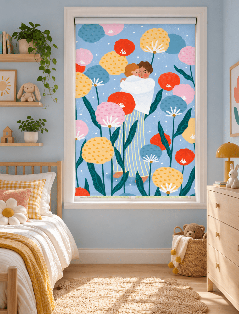 Loving Family Embrace Printed Roller Blind - 1X2833213 - Art Fever - Art Fever