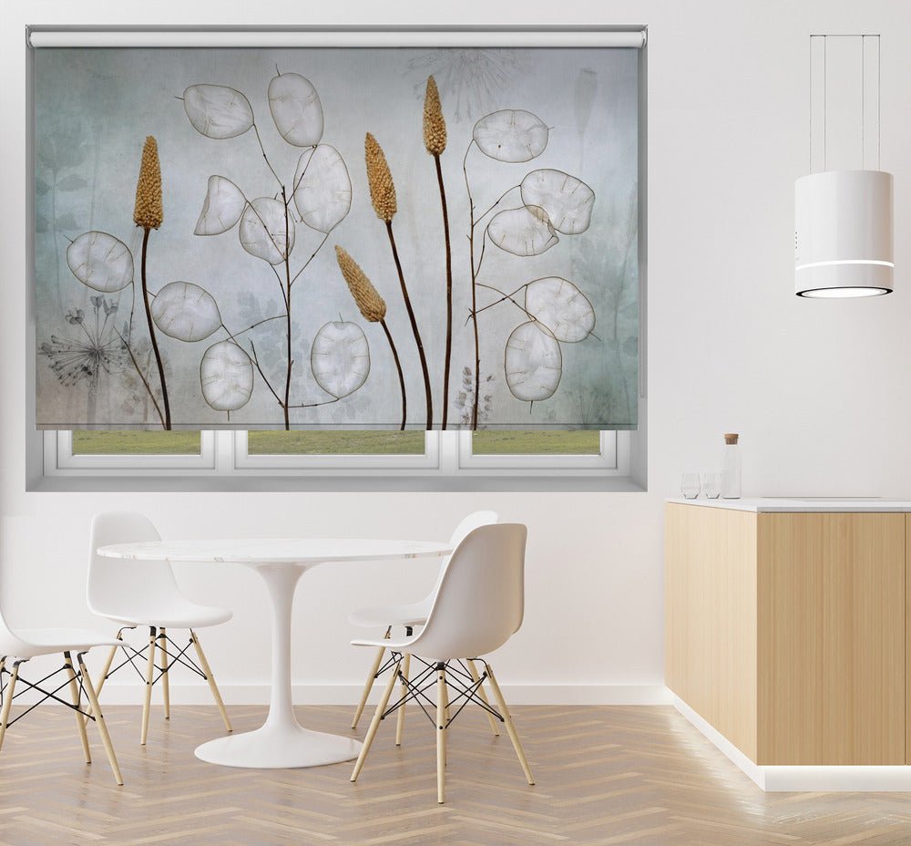 Lunaria Floral Still Life Printed Picture Photo Roller Blind - 1X1037879 - Art Fever - Art Fever