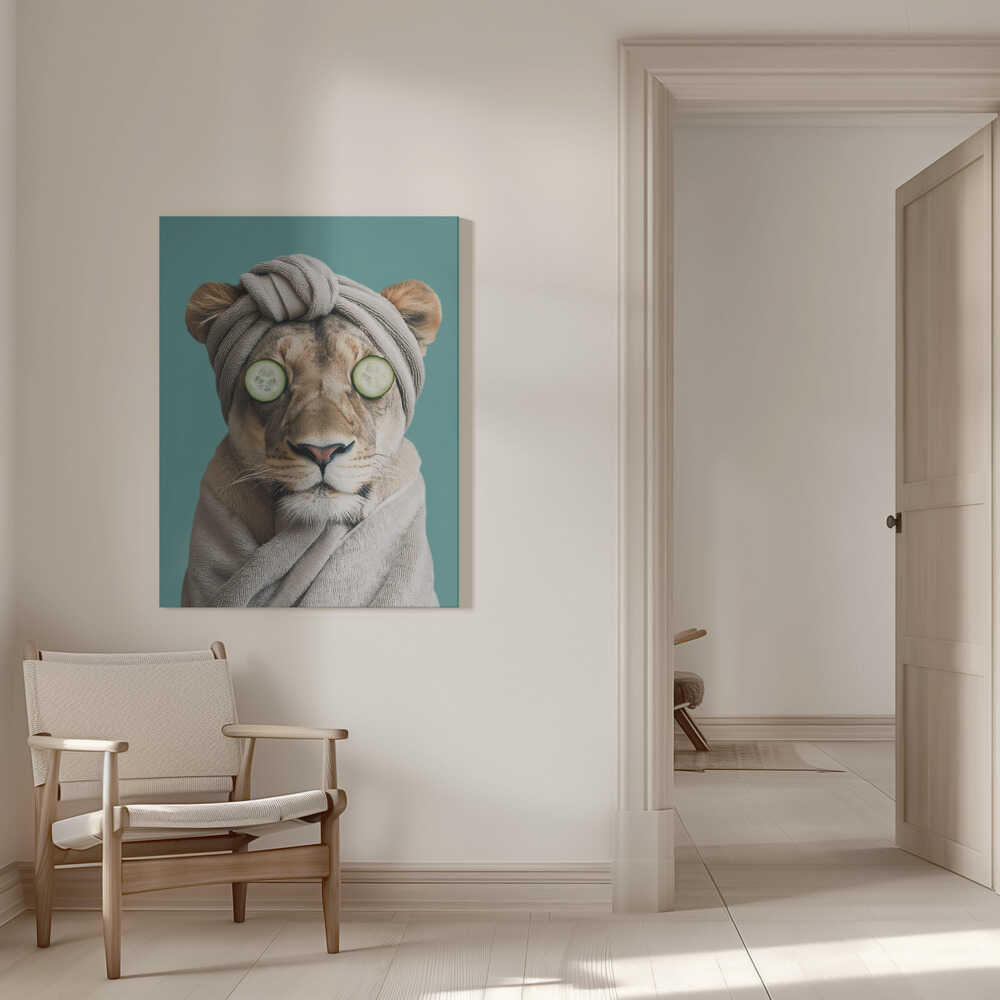Luxury Lioness Canvas Print Wall Art 1X3063051 - ART FEVER - Art Fever