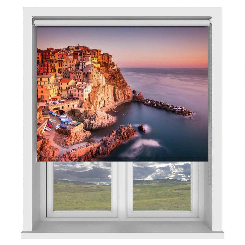 Manarola Italian Coast Printed Picture Photo Roller Blind - 1X2124863 - Art Fever - Art Fever