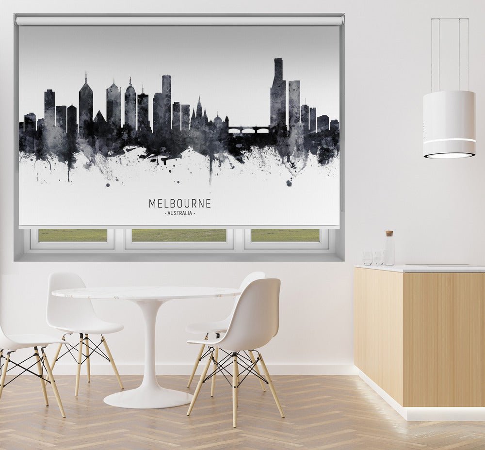 Melbourne Australia Skyline Printed Picture Photo Roller Blind - 1X2507692 - Art Fever - Art Fever