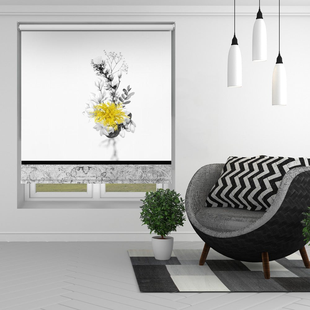 Mimosa Abstract Art Printed Picture Photo Roller Blind - 1X2893524 - Art Fever - Art Fever