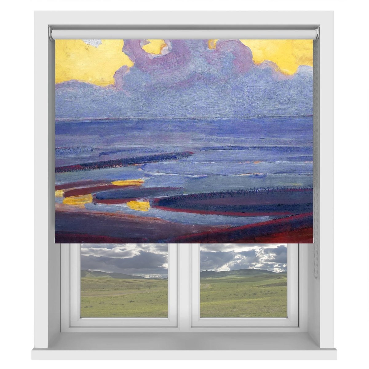 Mondrian By the Sea Printed Picture Photo Roller Blind - RB1328 - Art Fever - Art Fever