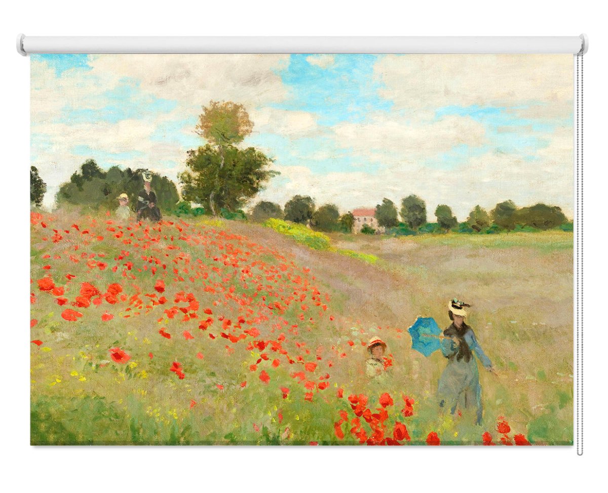 Monet Poppy Field Art Printed Picture Photo Roller Blind - RB278 - Art Fever - Art Fever