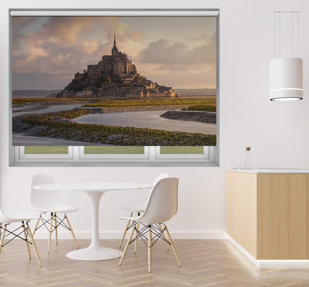 Mont Saint - Michel Printed Picture Photo Roller Blind - 1X2581079 - Art Fever - Art Fever