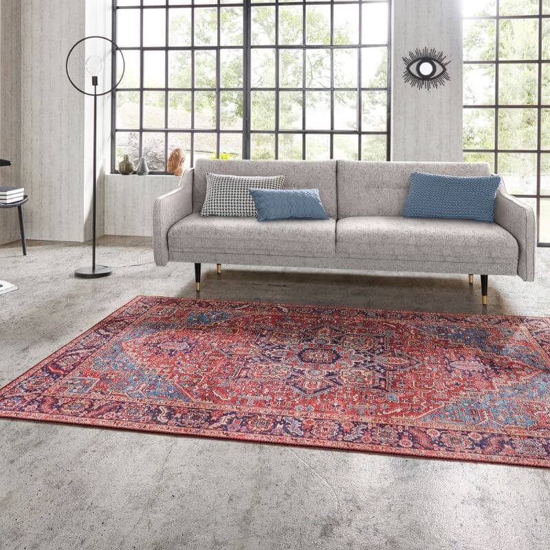Oriental Amata Rug Red Colour - The Rugs - Art Fever