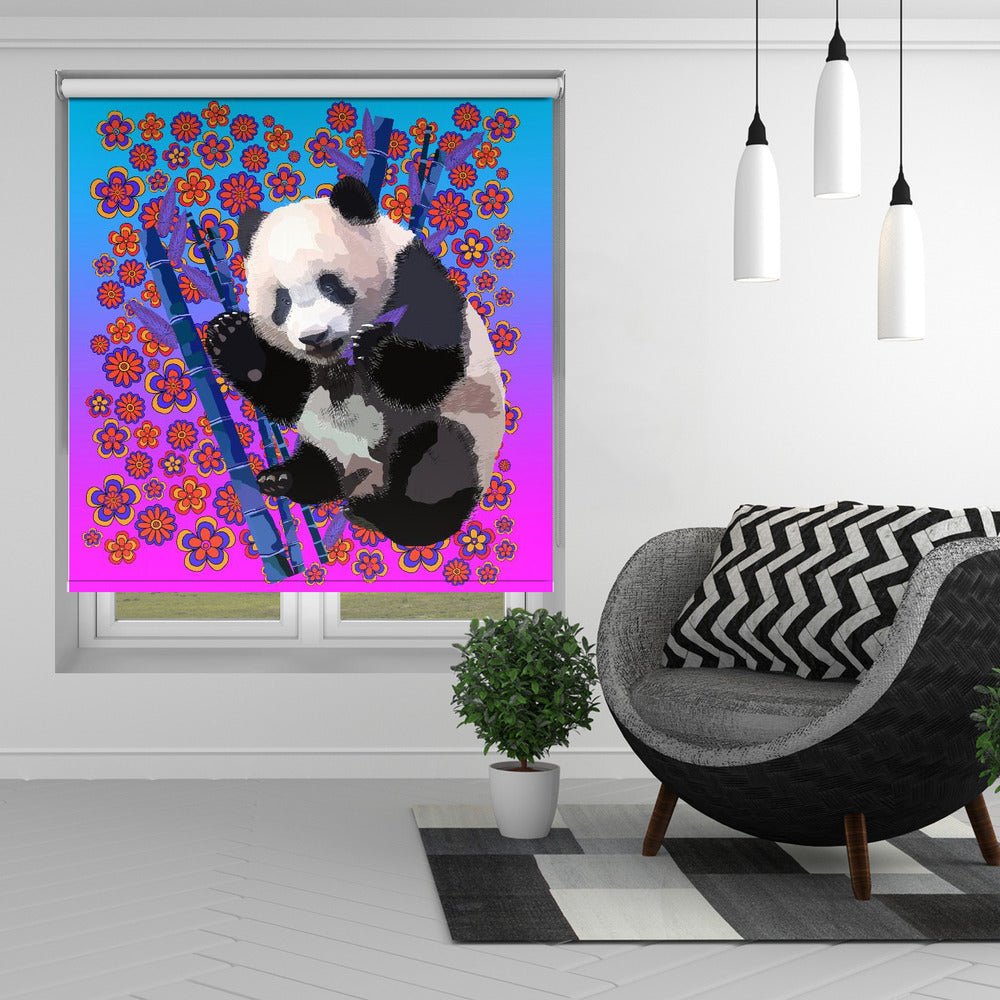 Panda Pop Art Printed Picture Photo Roller Blind - 1X2655013 - Art Fever - Art Fever