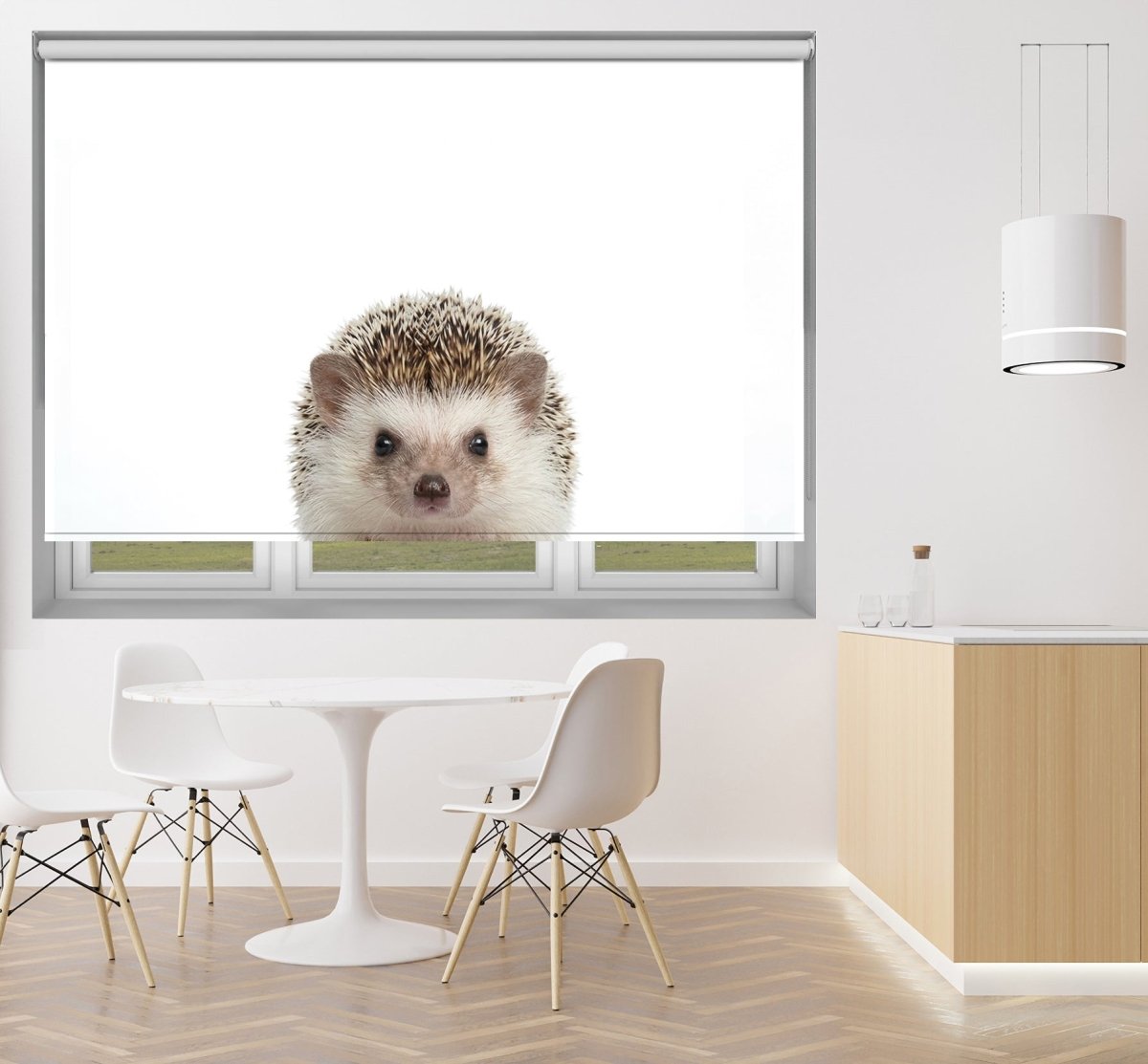 Peeking Hedgehog Printed Picture Photo Roller Blind - RB1437 - Art Fever - Art Fever