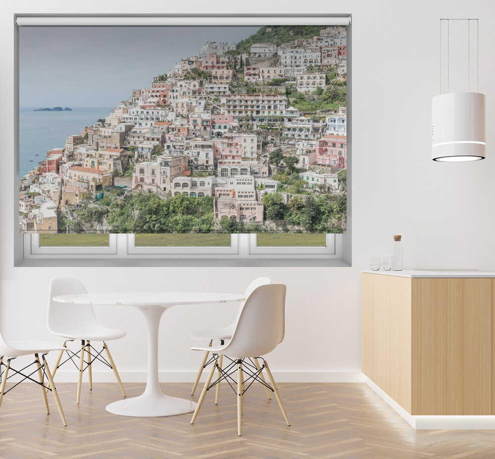 Positano Amalfi Coast Italy Hillside Printed Roller Blind -1X3076992 - Art Fever - Art Fever