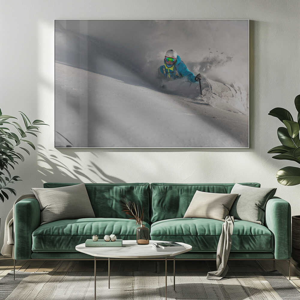 Powder earthquake Canvas Print Wall Art 1X1648745 - ART FEVER - Art Fever