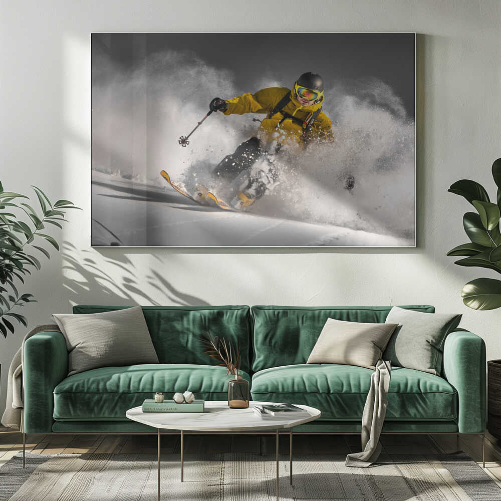 Powdered Descent Canvas Print Wall Art 1X1812598 - ART FEVER - Art Fever