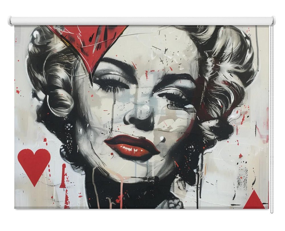 Queen of Hearts Printed Picture Photo Roller Blind - 1X2733348 - Art Fever - Art Fever